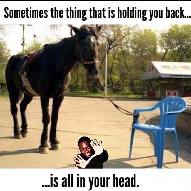 The thing that is holding you back