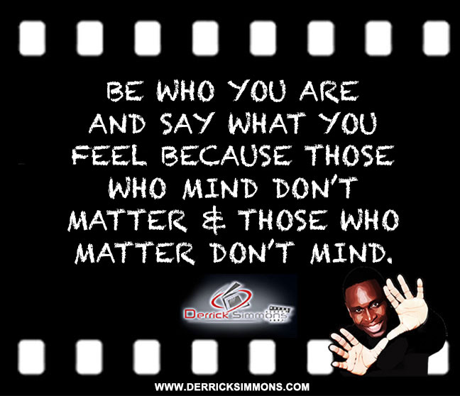 be who you are